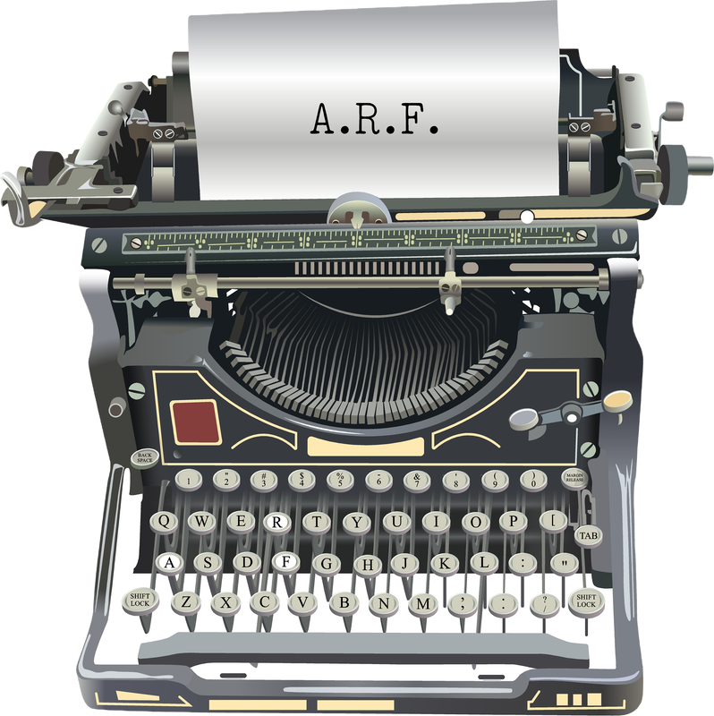 An antique typewriter